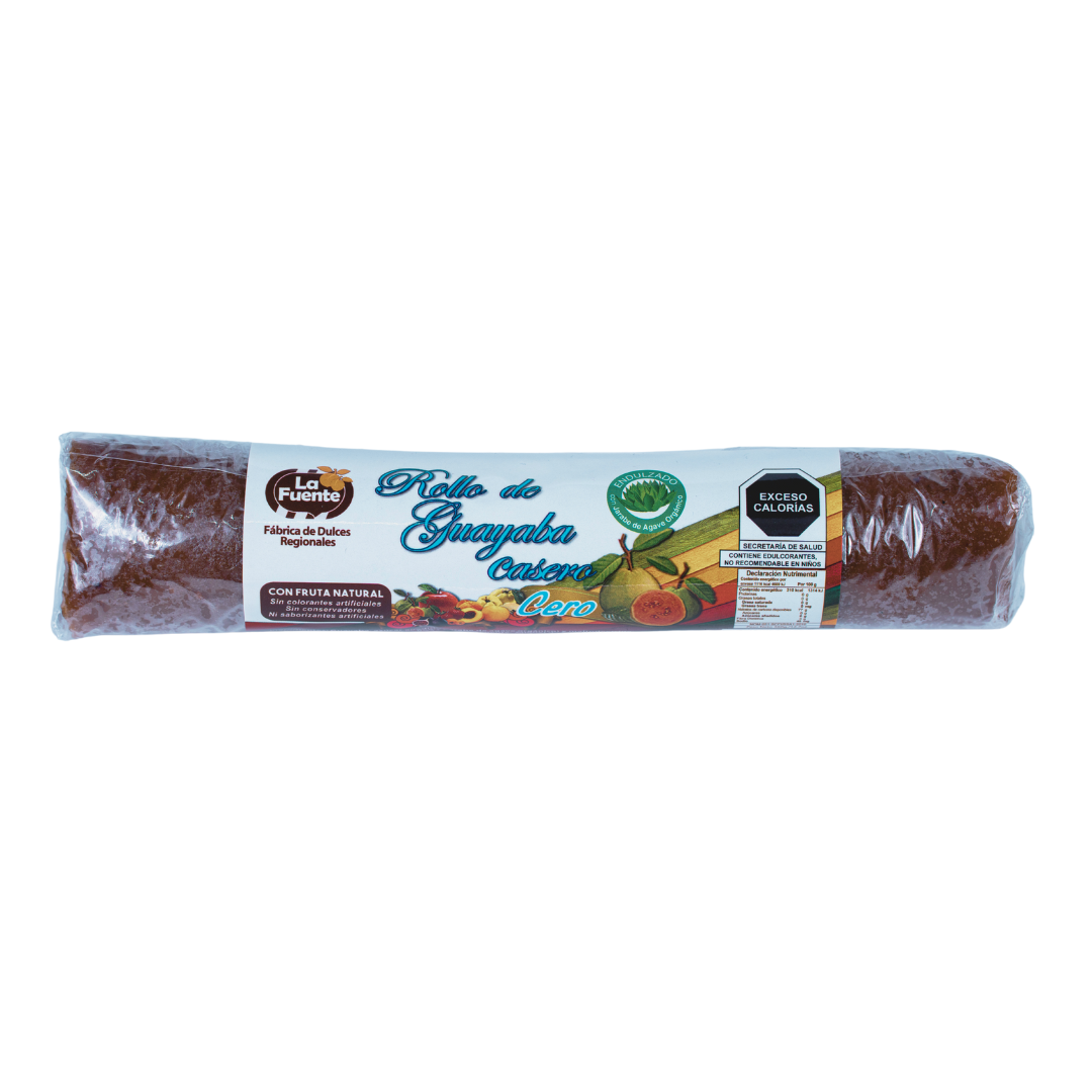 Rollo de guayaba sin azúcar añadida endulzado con jarabe orgánico grande -3pack