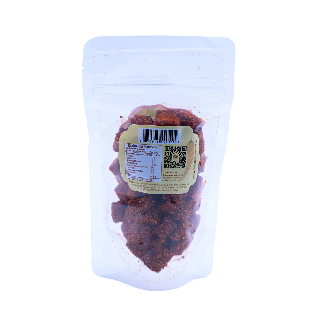 Bolsa pouch con ate de guayaba con chile, sal y limón -4pack