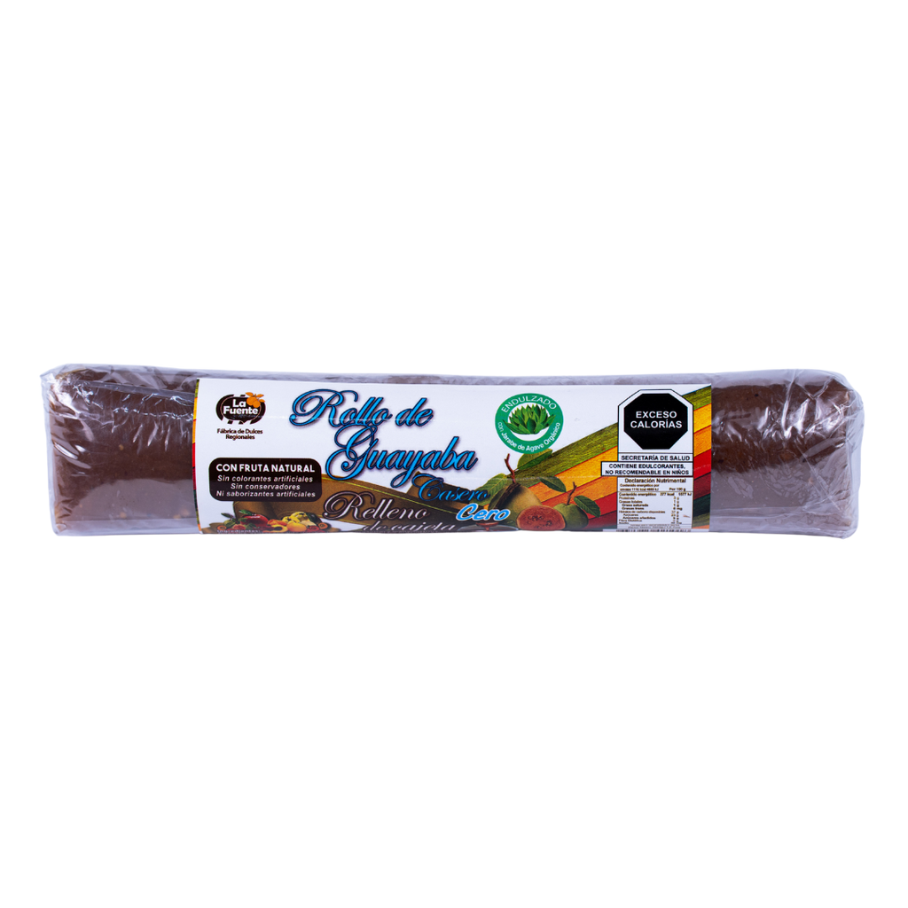 Rollo de guayaba sin azúcar añadida endulzado con jarabe orgánico grande -3pack