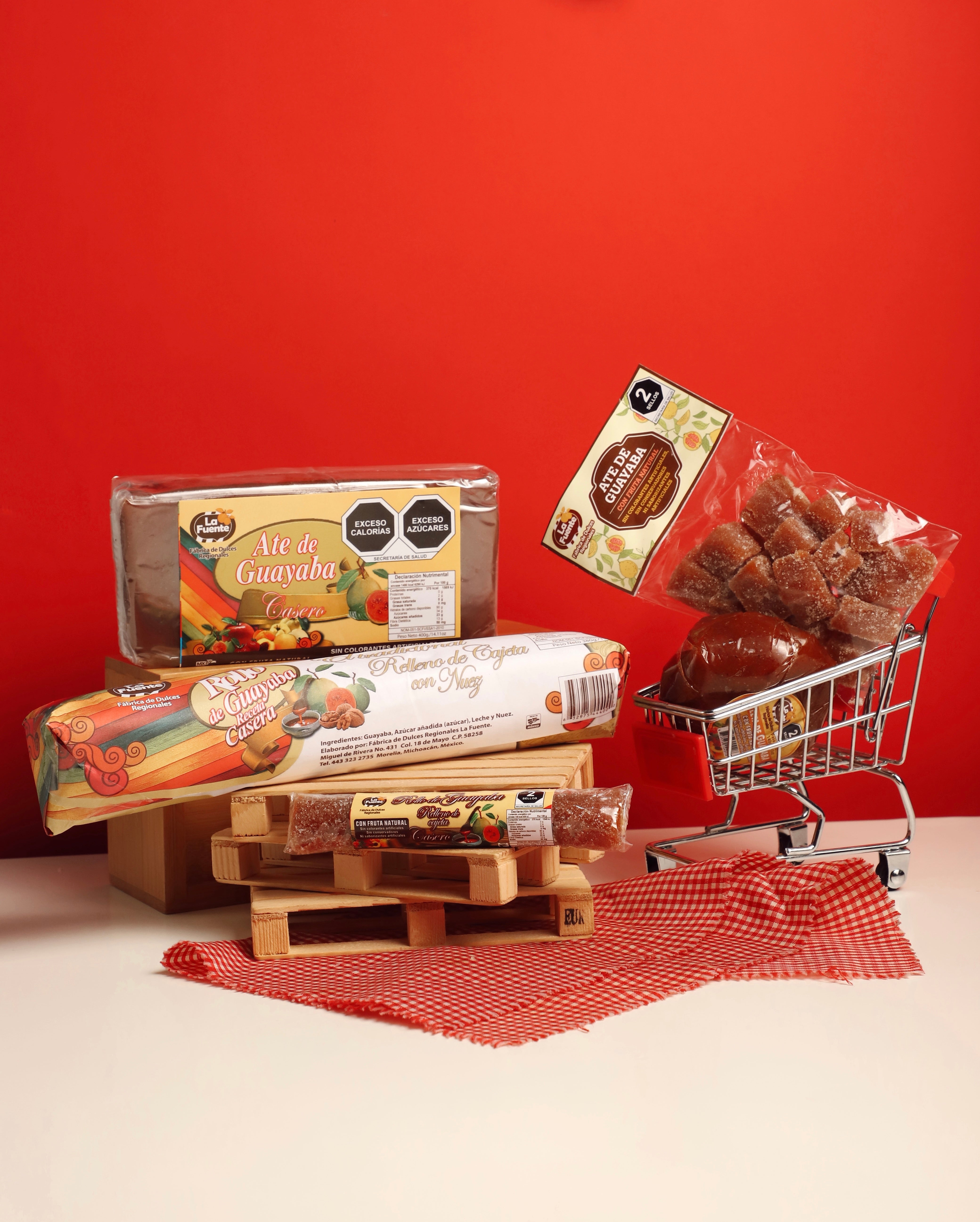 rollo y ate de guayaba